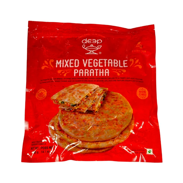 Deep Mixed Vegetable Paratha