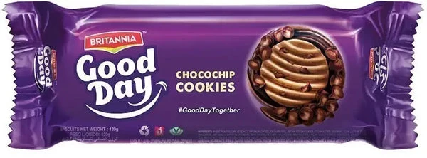 Britannia Choco Chip Cookies 120 Gm