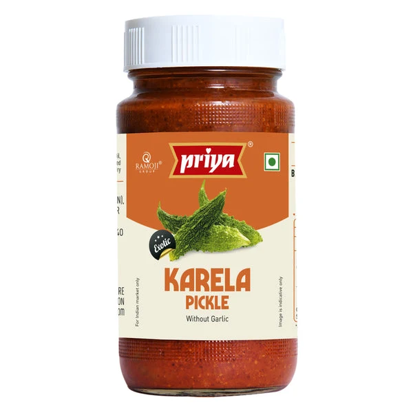 Priya Bittergourd (Karela) Pickle Without Garlic 300g
