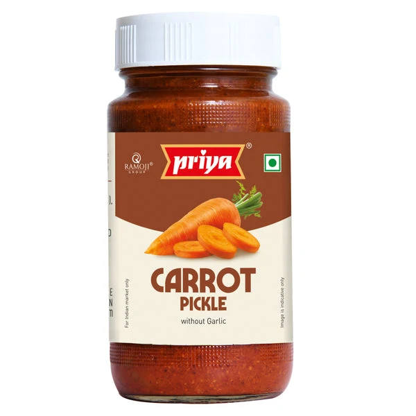 Priya Carrot Pickle Without Garlic 300g