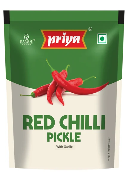 Priya Red Chili Pickle-40g Sachet(Pouch Pack of 10)